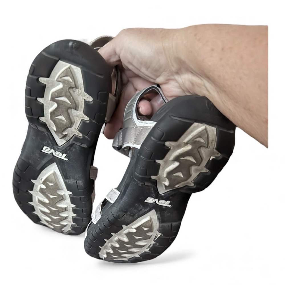 Tirra Teva Women's White and Gray Strappy Sandals - Picture 6 of 8